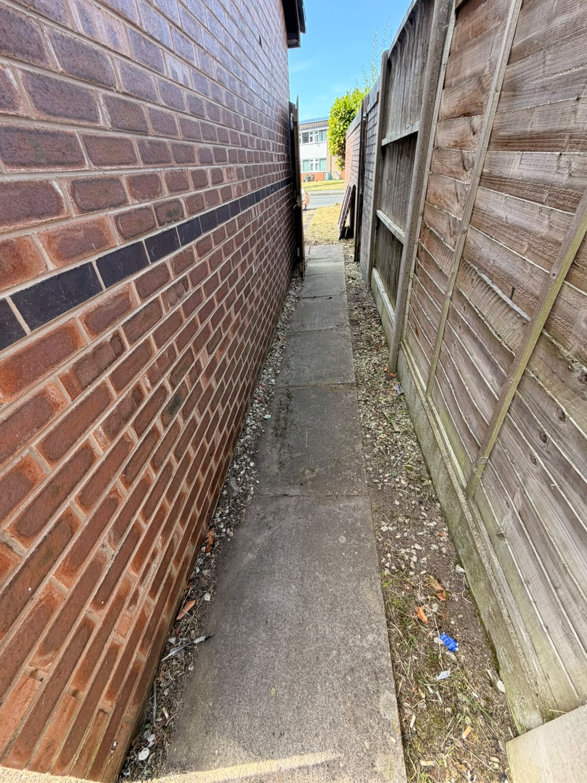 Side access path – before by Parallel Property Services