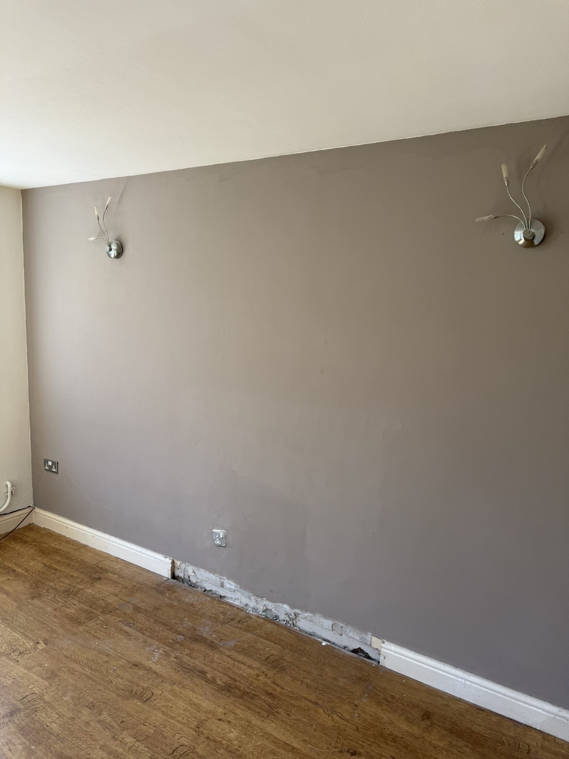 Wall preparation after repair by Parallel Property Services
