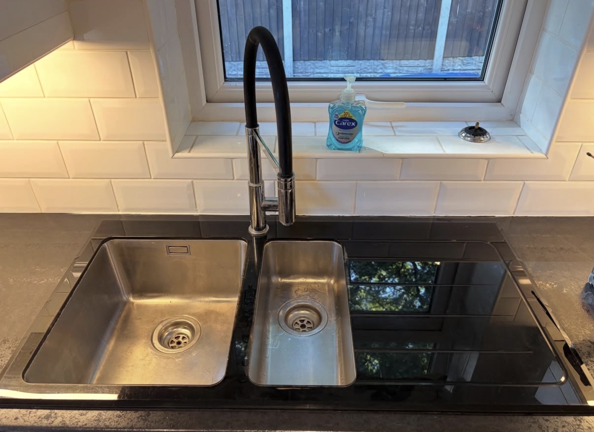 Kitchen sink installation by Parallel Property Services