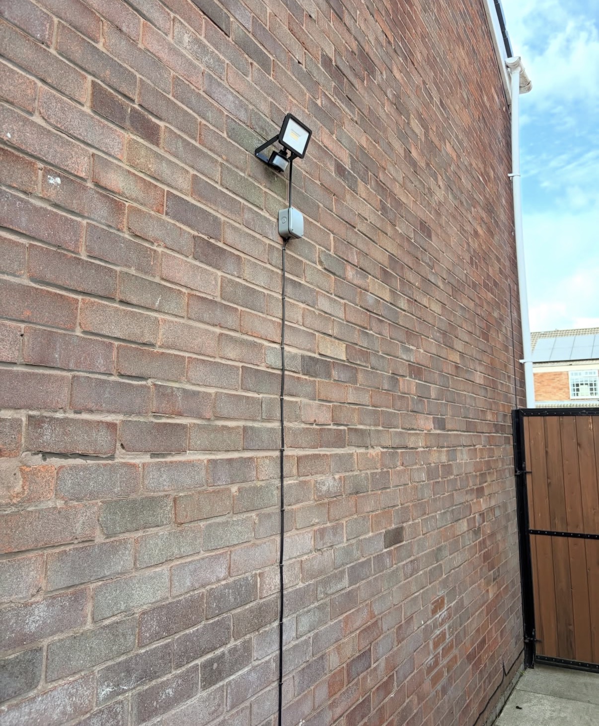 External lighting installation by Parallel Property Services