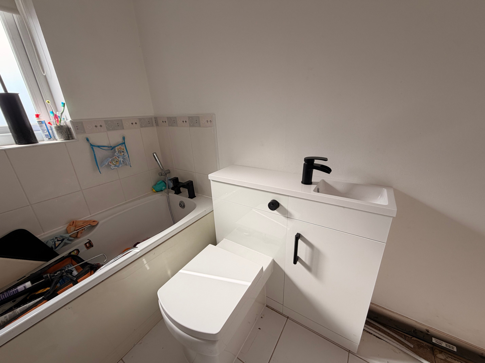Bathroom suite installation by Parallel Property Services