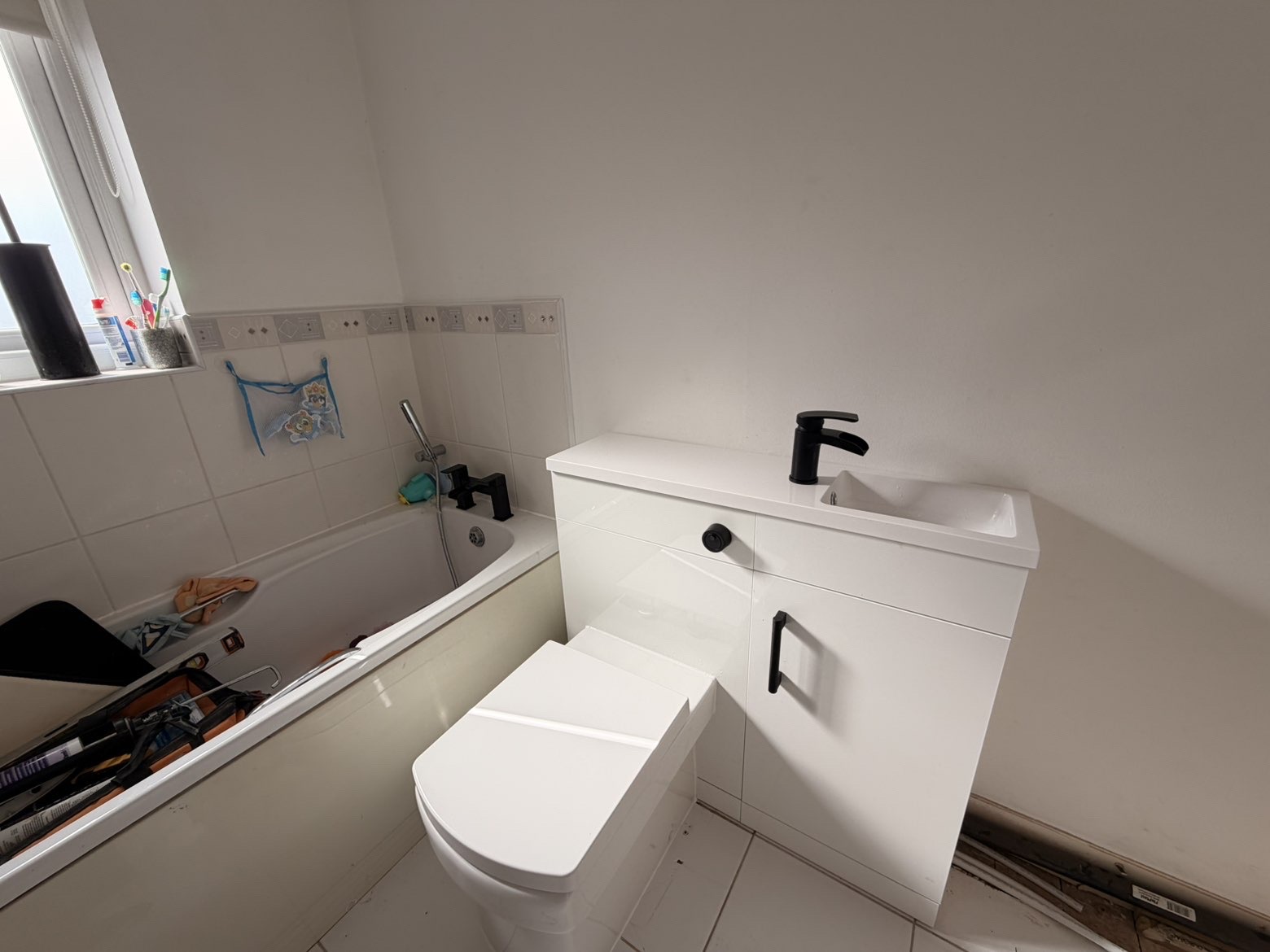 Bathroom suite installation by Parallel Property Services