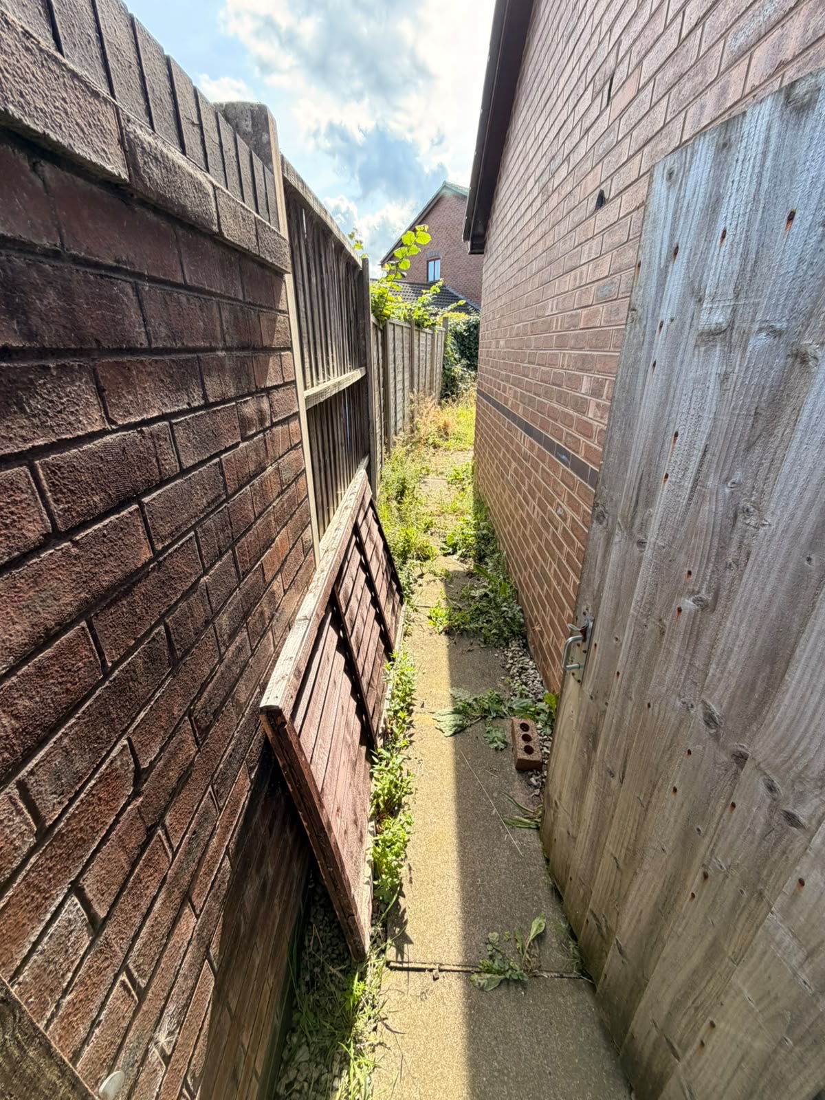 Side access before clearance by Parallel Property Services